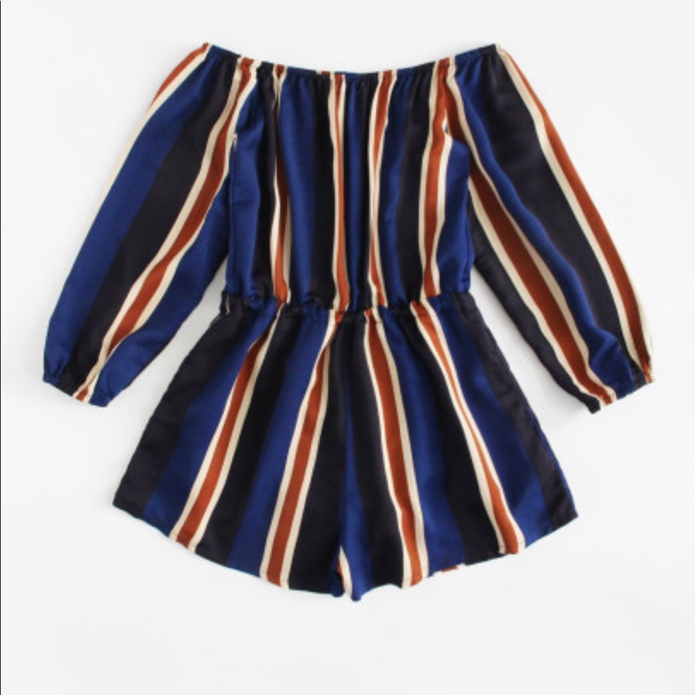 NEW STRIPED ROMPER - Picture 4 of 4